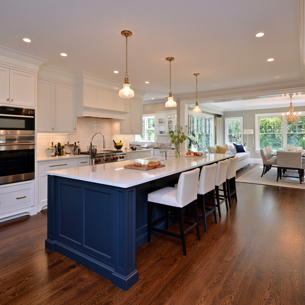open concept kitchen remodel